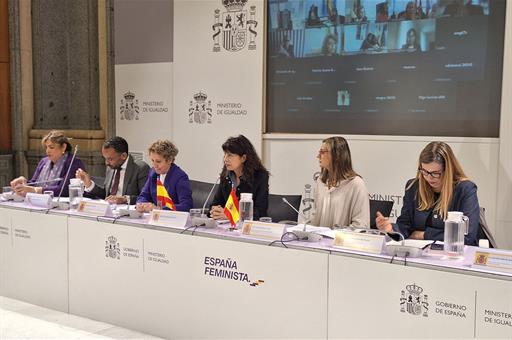 La ministra de Igualdad, Ana Redondo, durante la Conferencia Sectorial de Igualdad